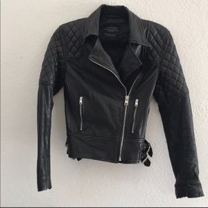 All Saints Black Leather Jacket